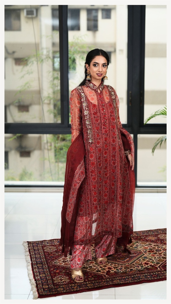 Printed Muslin Kameez[1927]