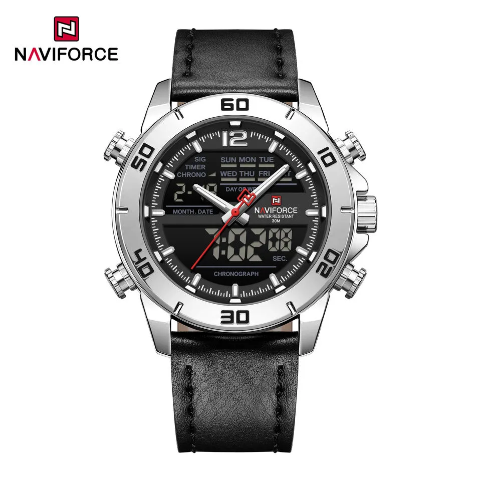 Naviforce 9253L For Man - Silver Black