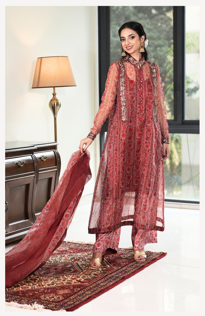 Printed Muslin Kameez[1927]